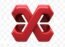 Glossy red X89Game style logo with modern 3D finish